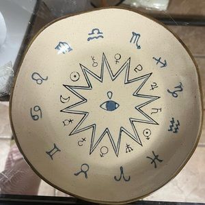 jewelry/ trinket plate  Zodiac celestial decoration plate price for 1